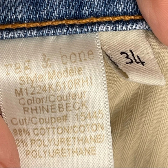 Rag & Bone Standard Issue Fit 1 Skinny Leg Jeans size 34 - Picture 11 of 11